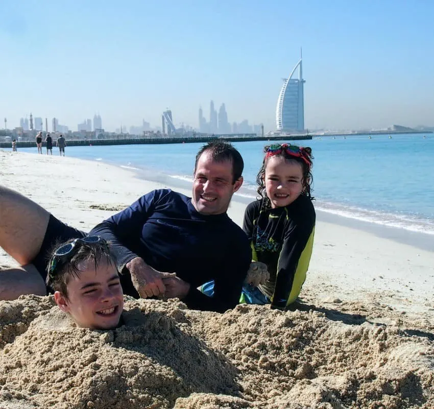 burj al arab from jumeira beach