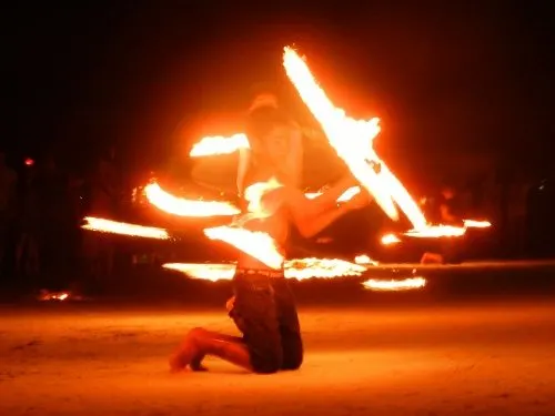  Koh Samet, fire twirler, Ko Samed