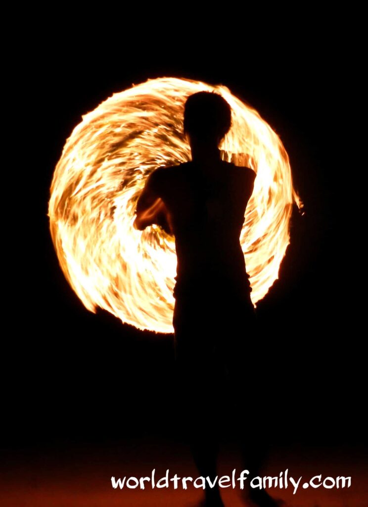 Ko Samet fire twirler 
