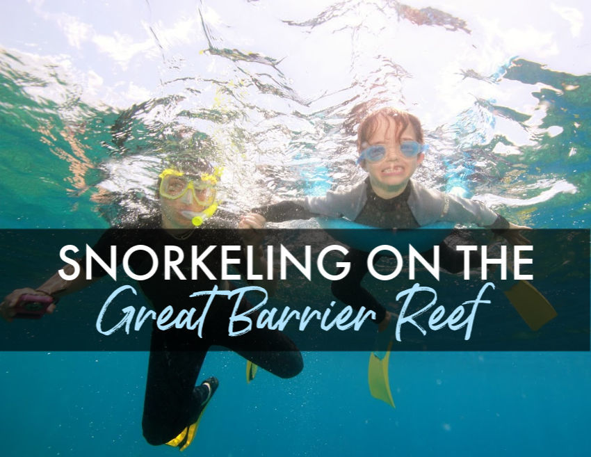 Snorkeling on the great Barrier Reef