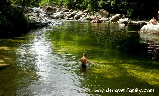 swimming at Mossman Gorge