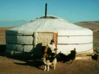 Alyson Long at Ger Camp Mongolia