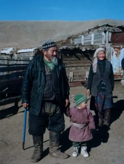 Mongolian Nomads at their Ger Camp