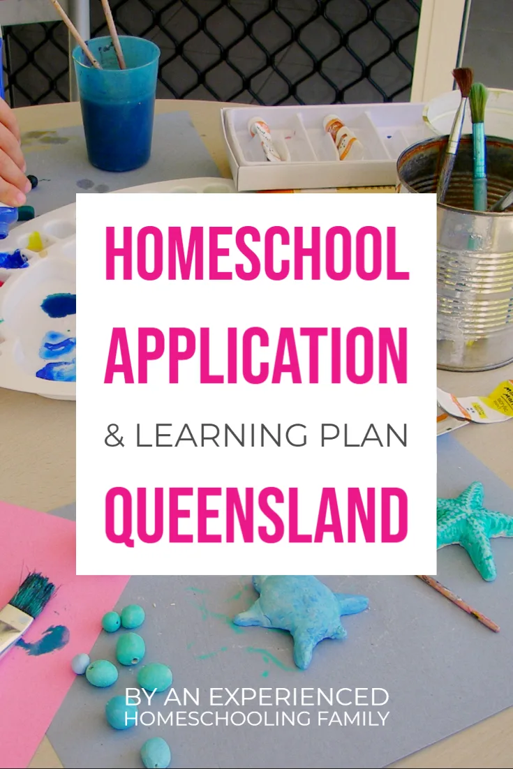 Homeschool Application Learning Plan Queensland Australia