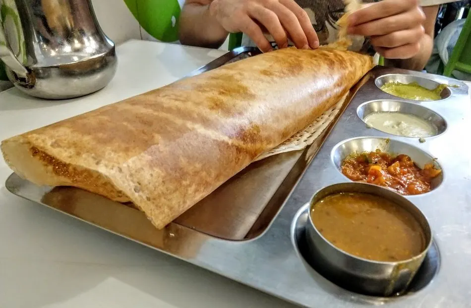 Indian Food in Malaysia Dosa or Thosai