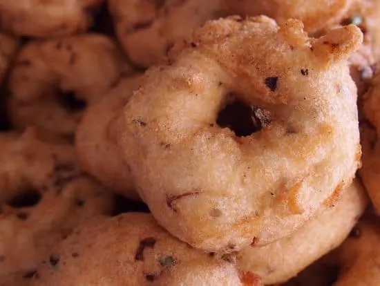 Indian street food vada or wada in Romania