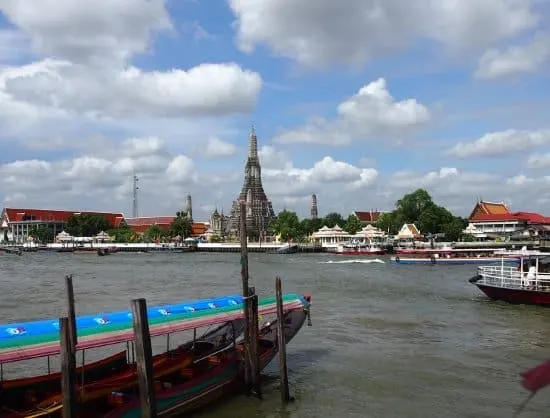 View of Wat Arun Bangkok From Side of the river