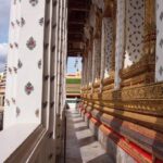 Wat Arun Bangkok beautiful decoration in porcelain