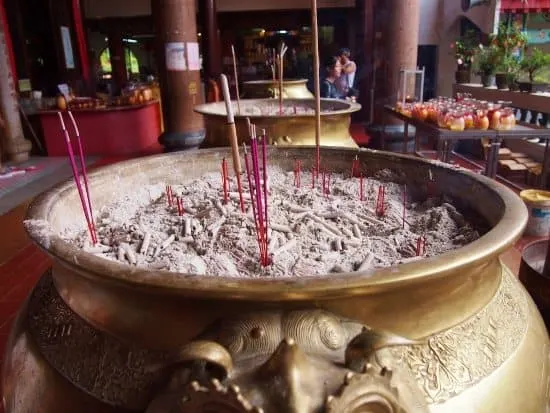 Incense at Kek Lok Si temple, Penang