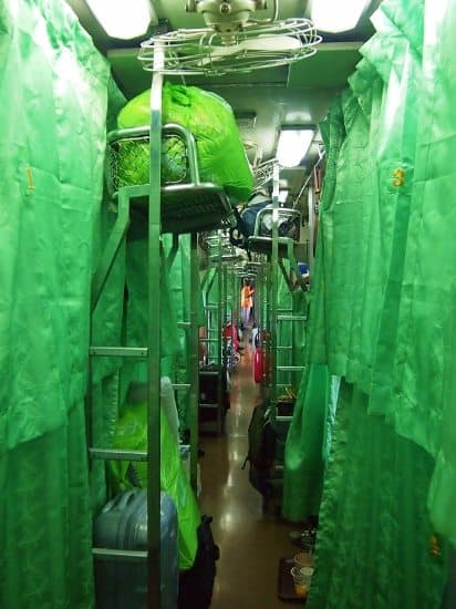 Sleeper train to Laos from Thailand