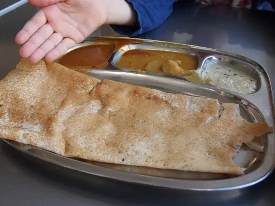 Indian breakfast dosa