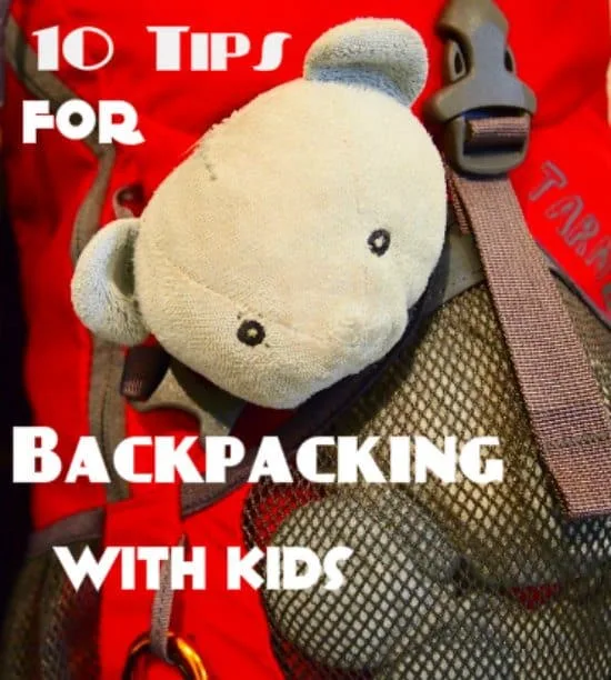 tips for backpacking with kids