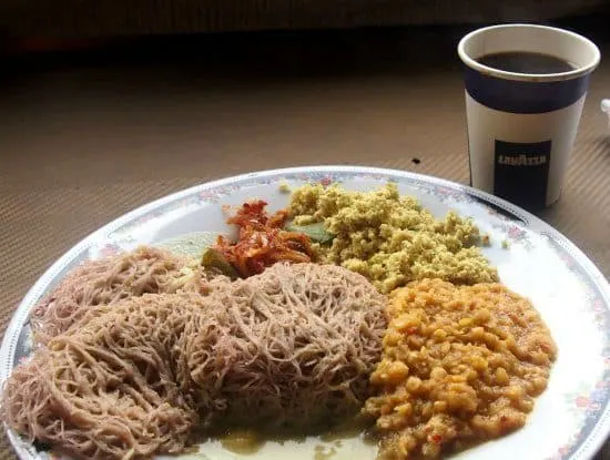 Breakfast with real coffee in Mirissa Beach Sri Lanka