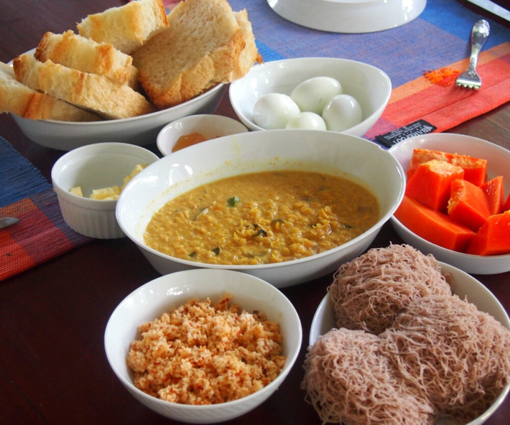 Food in Sri Lanka typical sri lankan breakfast