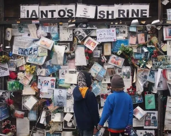 Cardiff Doctor Who Ianto's shrine