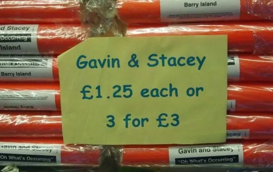 Gavin and Stacey Rock. Barry Island Wales