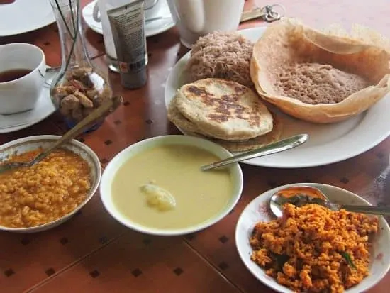 sri lankan breakfast dishes