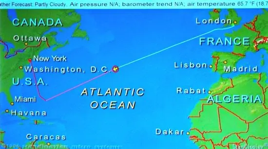 transatlantic cruise crossing route
