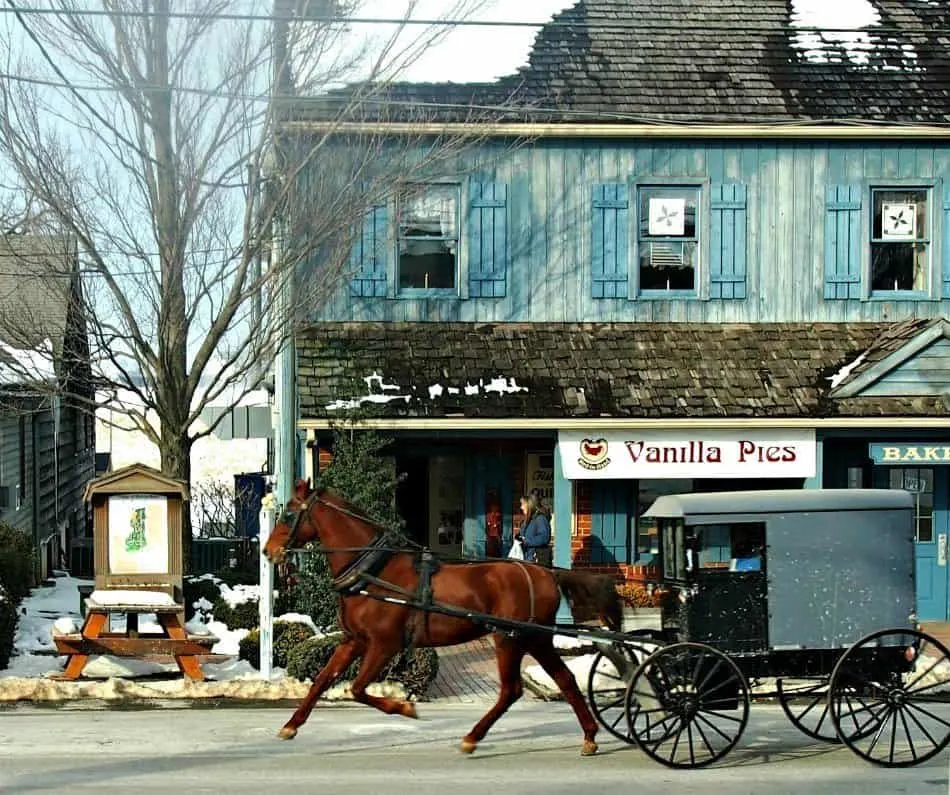 Intercourse USA Amish Buggy Pennsylvania