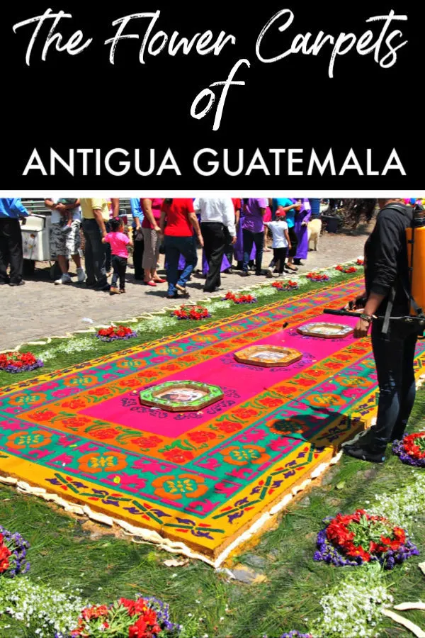 Antigua Guatemala flower carpets