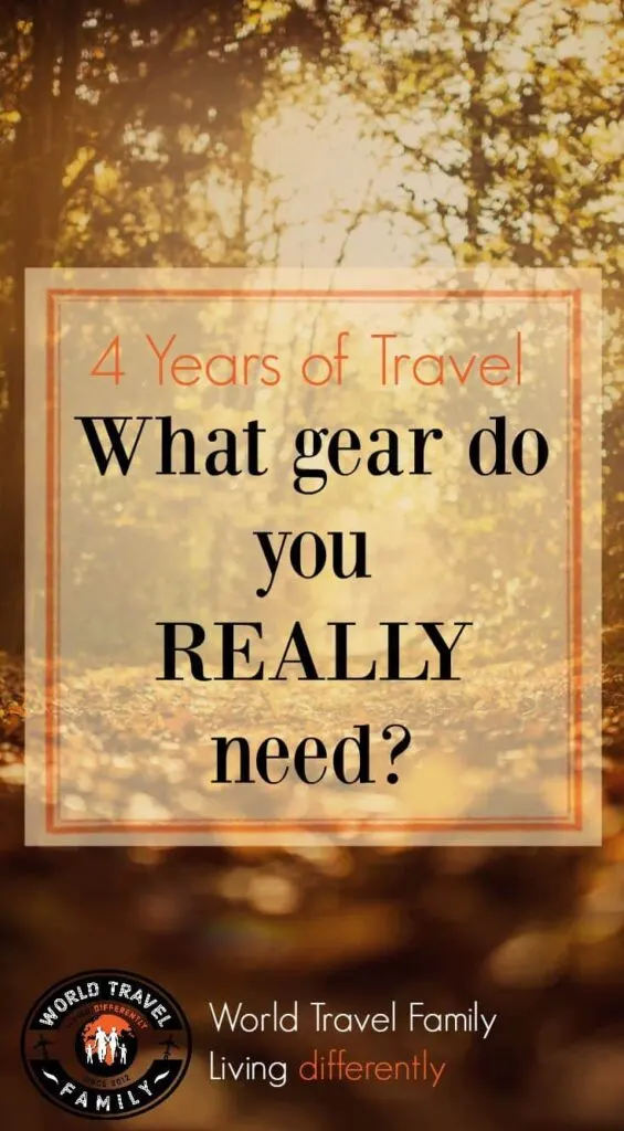 What gear do you need to travel the world