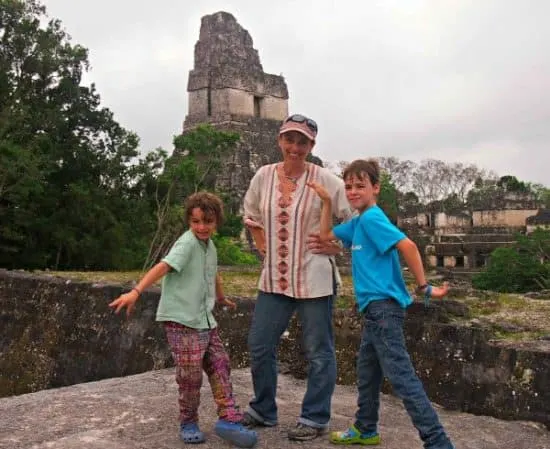 family visit to tikal guatemala