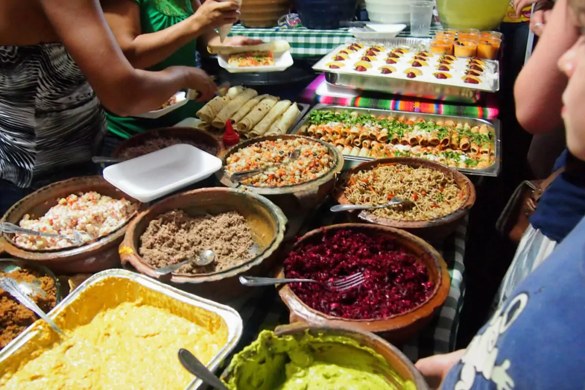 Street Food Stall at Easter in Isla De Flores