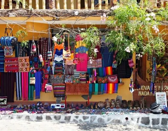 Antigua to San Pedro la Laguna. Shops in San Pedro