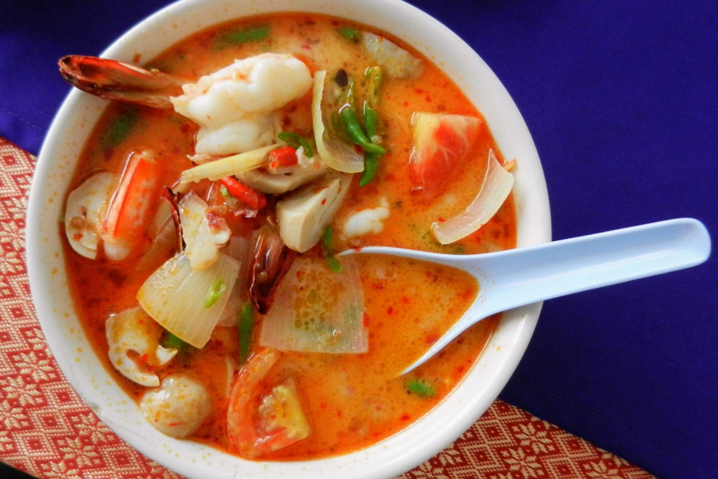 Delicious red Thai curry