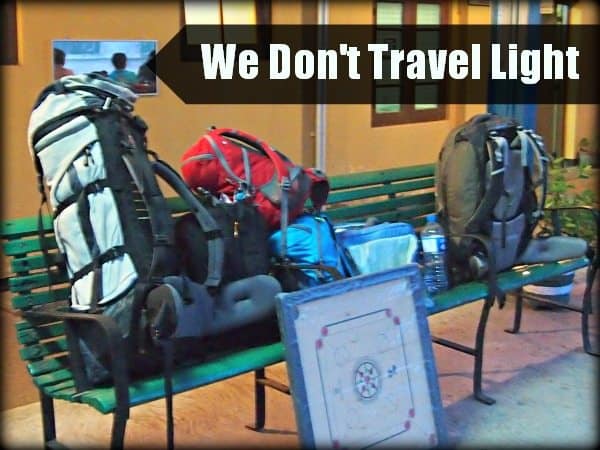 Why we don't travel light