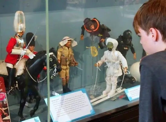 Action Man at the Museum of Childhood London. World Travel Family travel blog