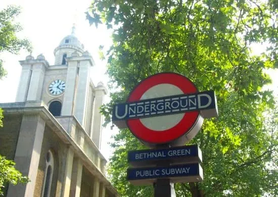 Bethnl Green Underground station. family travel blog