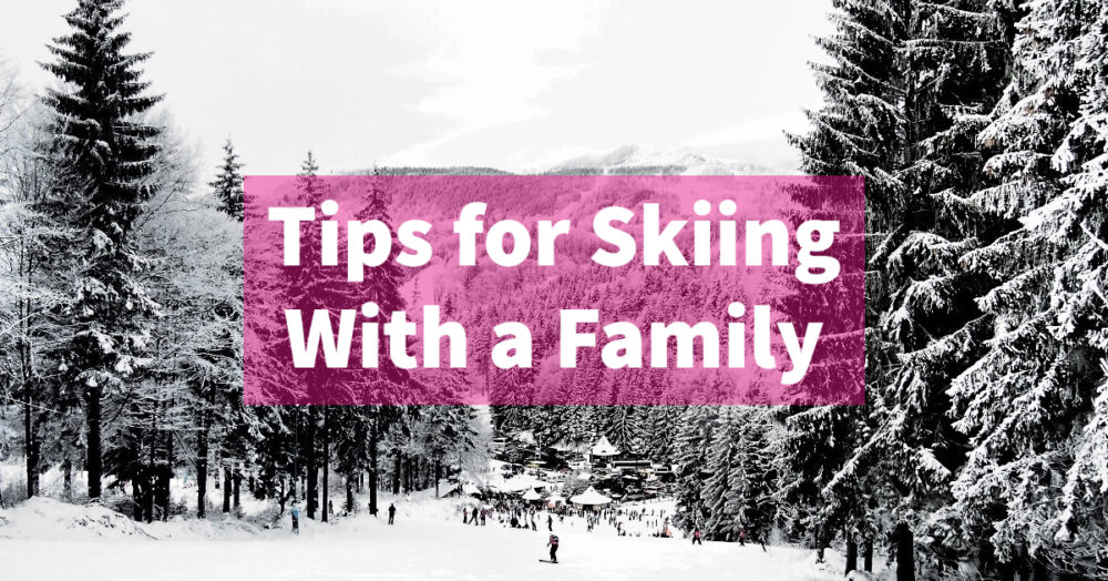 skiing with a family