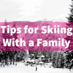 skiing with a family