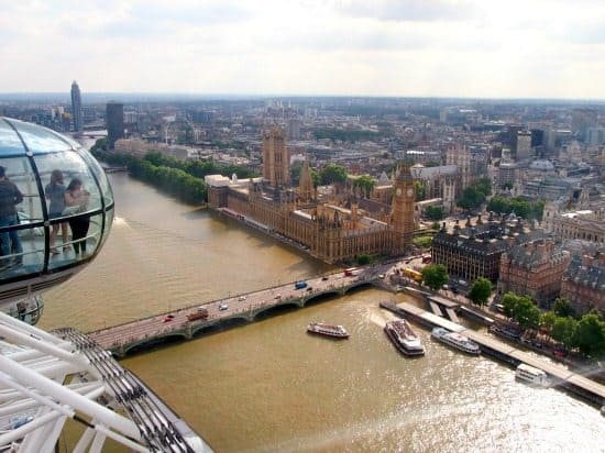 View of London from The London Eye