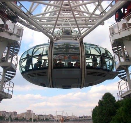 Pod on The London Eye. World Travel Family blog