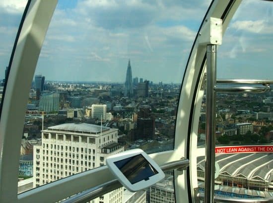 The Shard from The London Eye. World Travel family