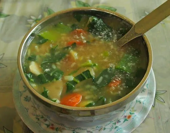  Sherpa stew, a trekker's favourite dish from the Everest region of Nepal.