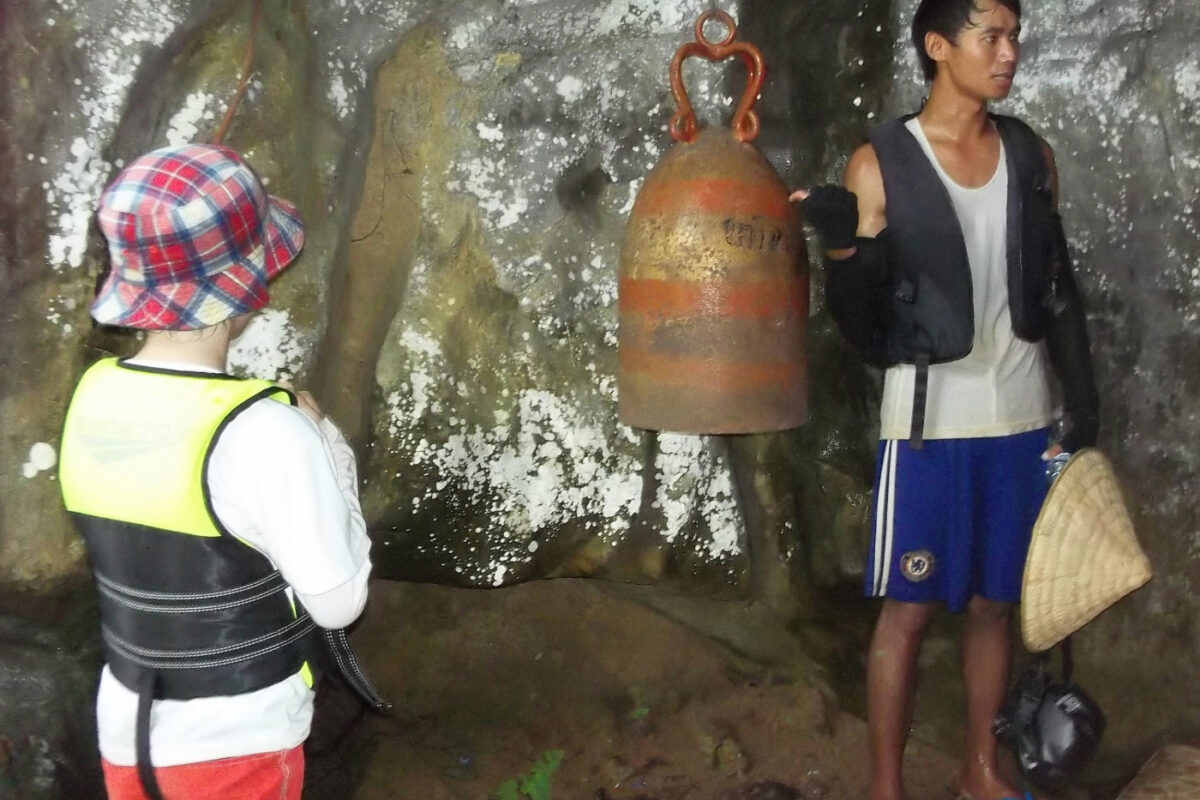 touring the village and caves in vang vieng