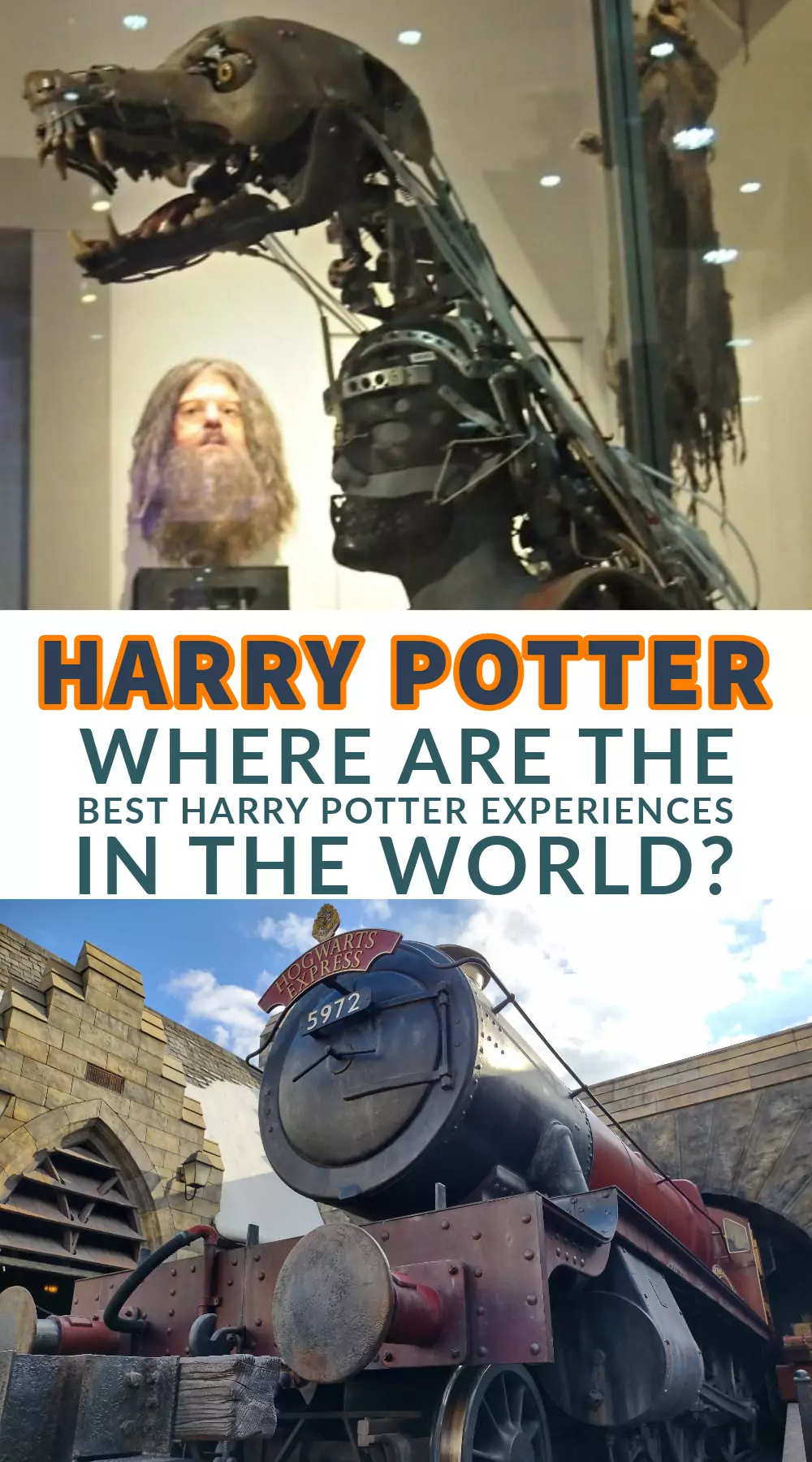 Best Harry Potter Experiences in the world Pintereset photos animatronic werewold hogwarts express