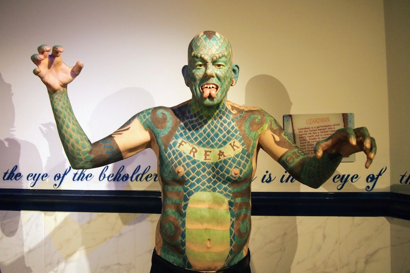 ripleys london freak lizard man