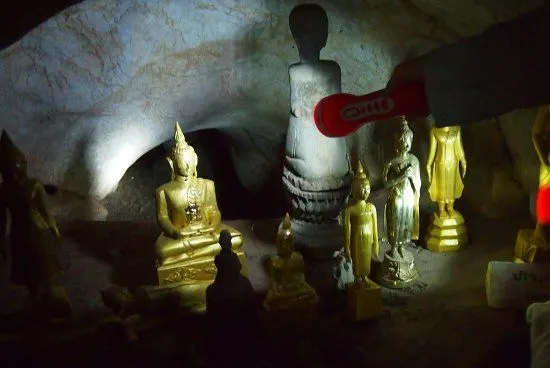 Inside Pak Ou Caves Laos