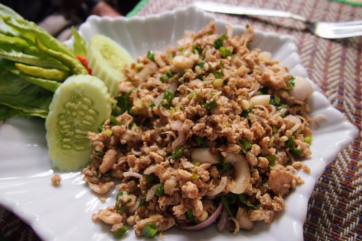 Larp, a Laotian dish