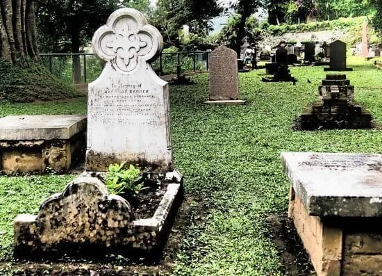 Famous British Garrison Cemetery Kandy Sri Lanka