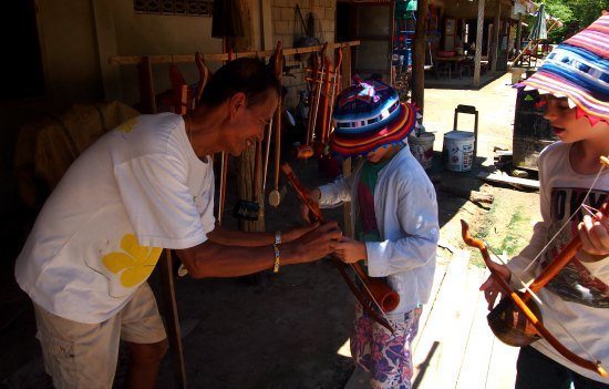 village near Pak Ou Laos