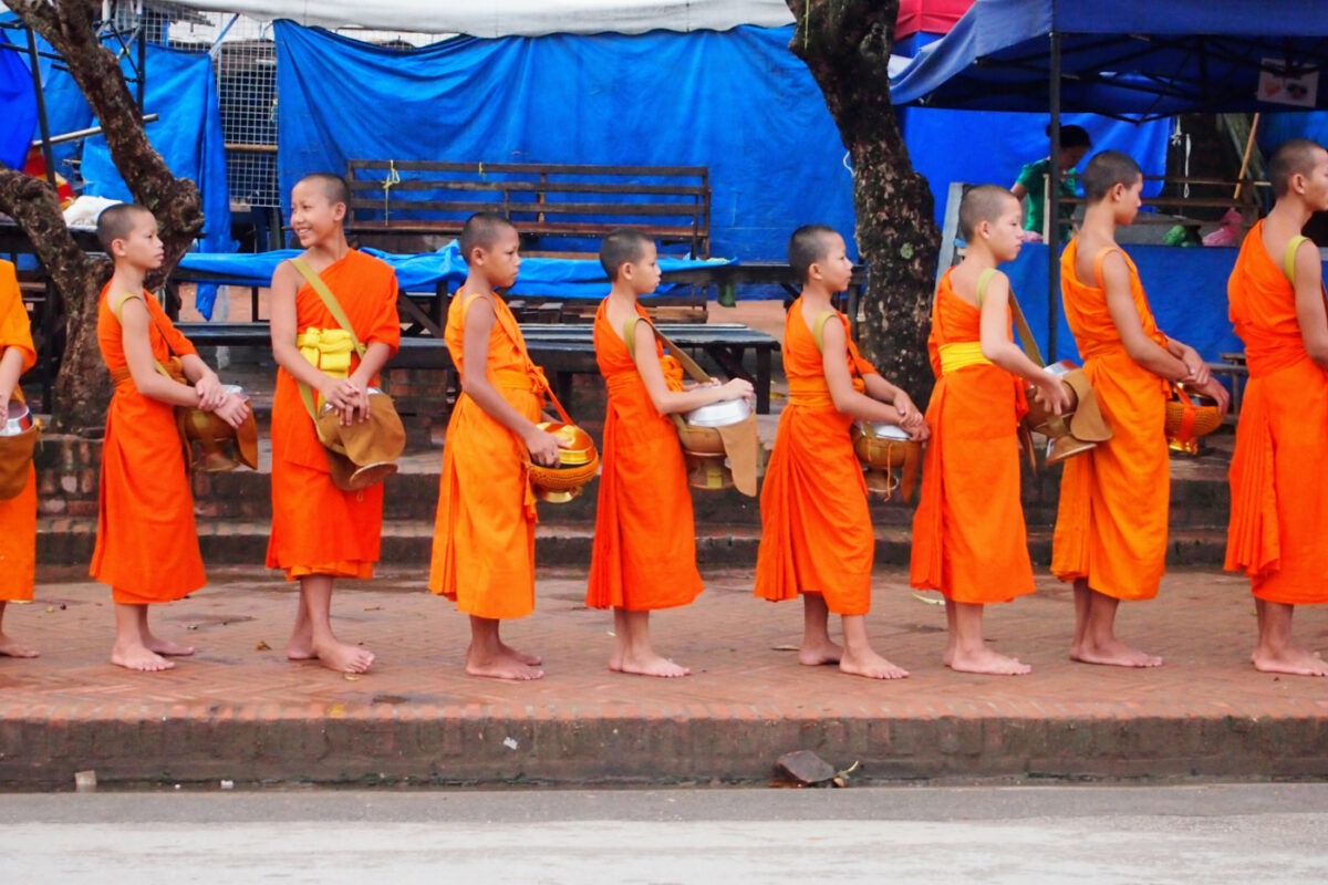 Monks in Luang Prabang