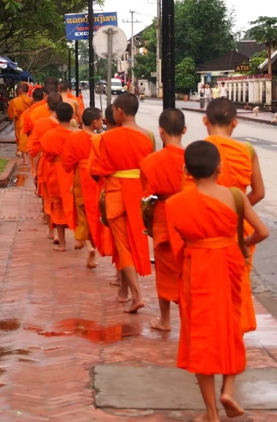 Monks Walk, Luang Prabang Laos