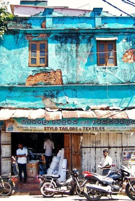 Galle Sri Lanka Blue Building