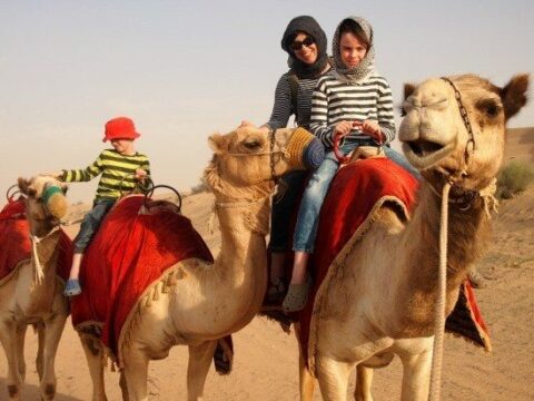 Dubai Camel Safari (Desert Safari with Camels!) - World Travel Family