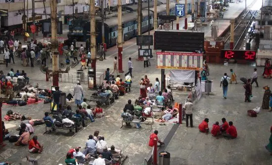 Indian train station